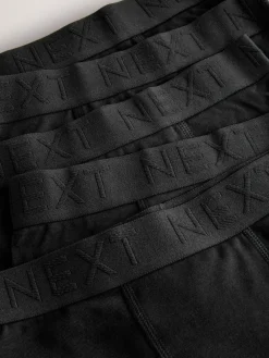 Discount Next Black Waistband Trunks 5 Pack (1.5-16yrs)