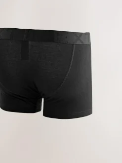 Clearance Next Black Waistband Trunks Boxers 5 Pack