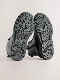 Discount Next Warm Lined Lace-Up Ankle Boots Black