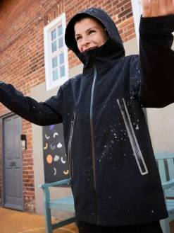 Next Black Waterproof Fleece Lined Hooded Jacket (3-16yrs)^BOY Coats & Jackets|Snowsuits & Coats