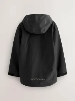 Next Black Waterproof Fleece Lined Hooded Jacket (3-16yrs)^BOY Coats & Jackets|Snowsuits & Coats