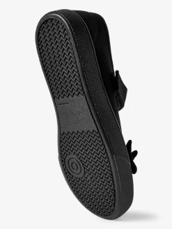 Next Black Wide Fit (G) Butterfly Embroidered School Plimsoll Shoes^ Shoes