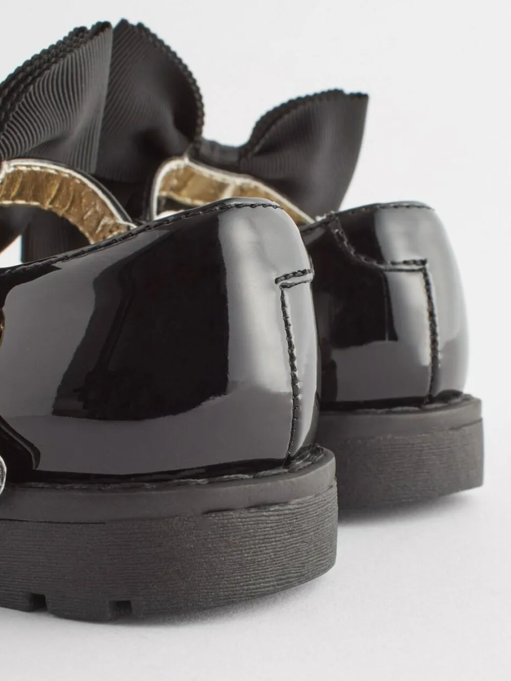 Discount Next Wide Fit (G) Chunky Bow Mary Jane Shoes Black