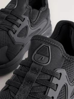 Next Wide Fit (G) Elastic Lace Trainers^BOY School Shoes|Boys Shoes