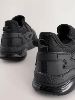 Next Wide Fit (G) Elastic Lace Trainers^BOY School Shoes|Boys Shoes