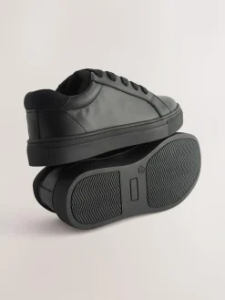 Best Next Black Wide Fit (G) Lace Up School Shoes