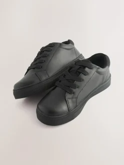 Best Next Black Wide Fit (G) Lace Up School Shoes