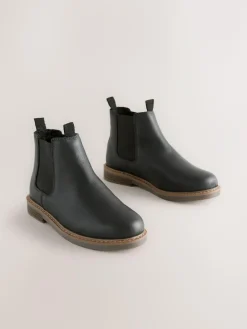 Next Wide Fit (G) Leather Chelsea Boots^BOY School Shoes|Boys Shoes