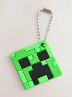 Next Black Wide Fit (G) Minecraft Elastic Lace Trainers^BOY Sneakers