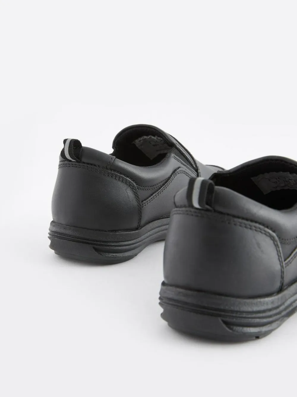 Next Black Wide Fit (G) School Leather Loafers^BOY School Shoes|Boys Shoes