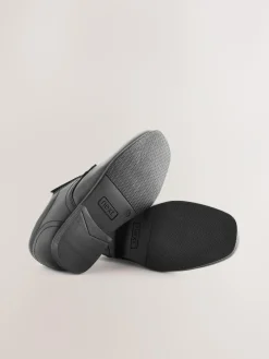 Next Black Wide Fit (G) School Leather Lace-Up Shoes^BOY School Shoes|Boys Shoes