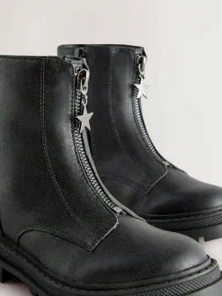 Next Wide Fit (G) Zip Front Ankle Boots^ Boots & Wellies