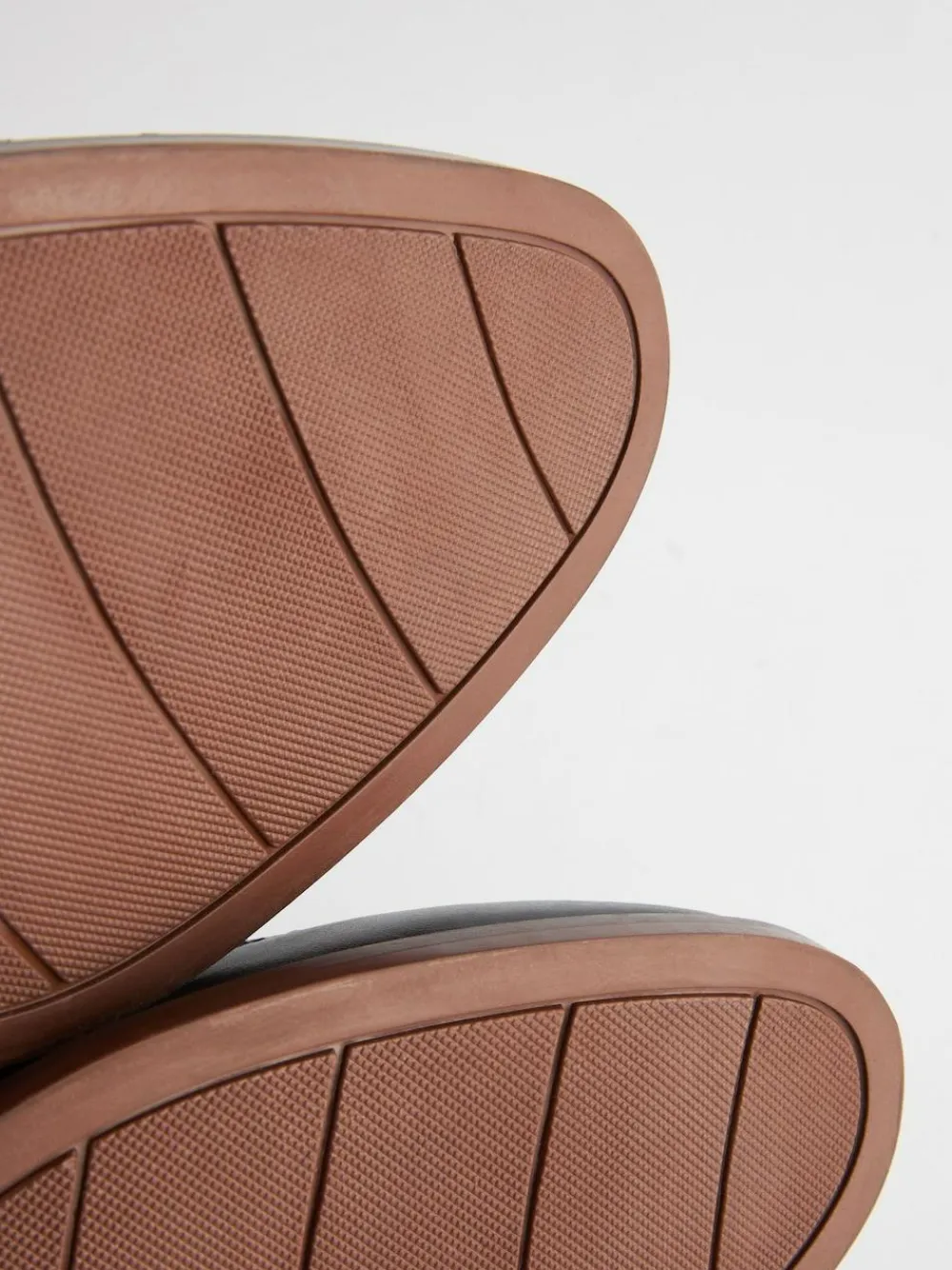 Discount Next Wide Fit Leather Contrast Sole Brogue Shoes Black