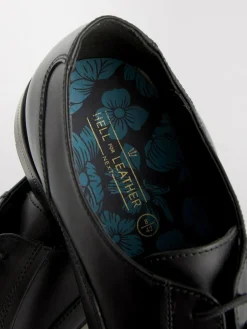 Clearance Next Black Wide Fit Leather Oxford Toecap Shoes