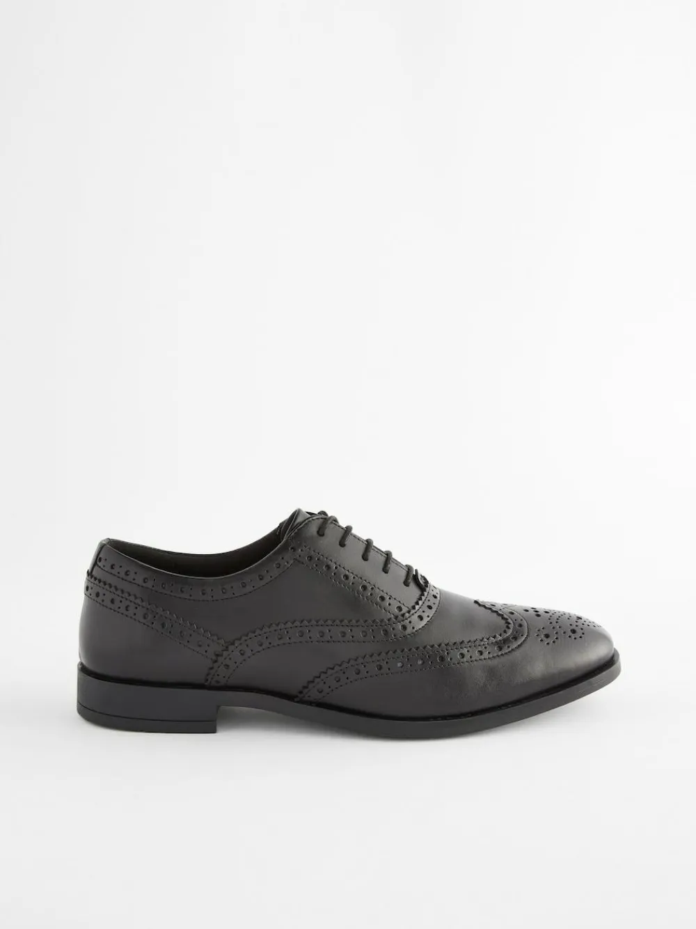 Discount Next Wide Fit Leather Oxford Brogue Shoes Black