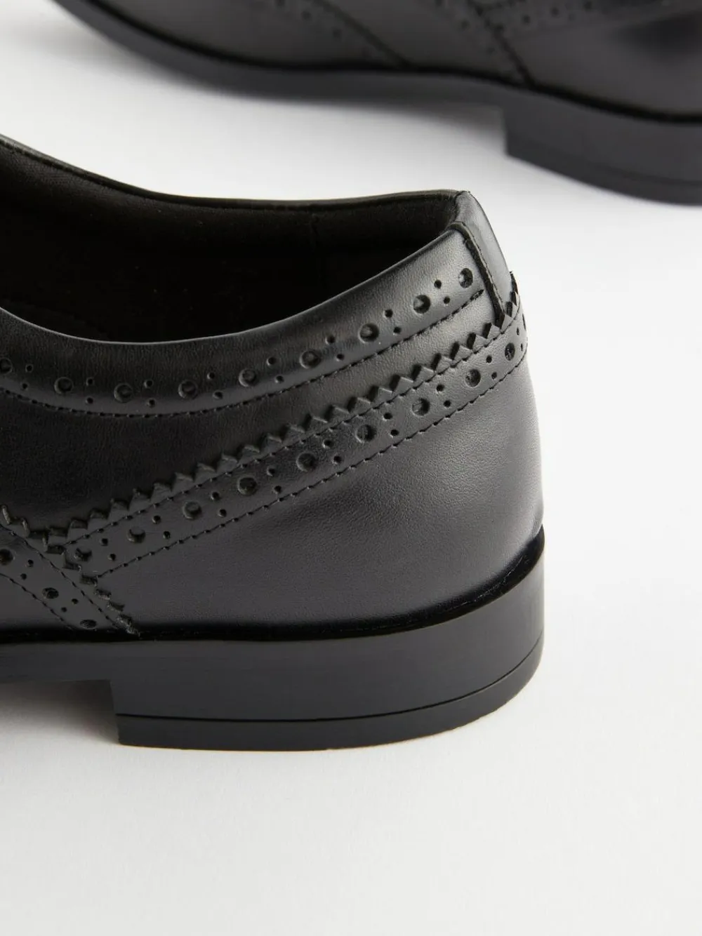 Discount Next Wide Fit Leather Oxford Brogue Shoes Black