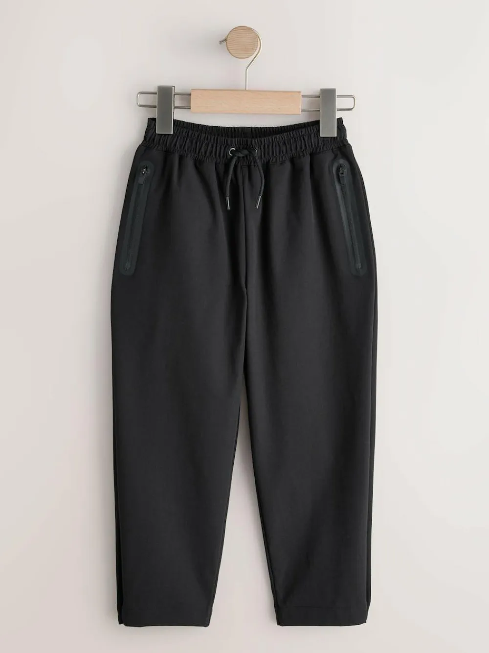 Next Black Wide Fit Pull On Track Joggers (3-16yrs)^BOY Joggers|Pants & Chinos