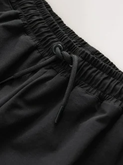 Next Black Wide Fit Pull On Track Joggers (3-16yrs)^BOY Joggers|Pants & Chinos