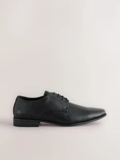 Best Next Black Wide Fit Slim Square Derby Shoes