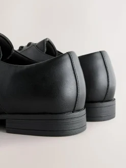 Best Next Black Wide Fit Slim Square Derby Shoes