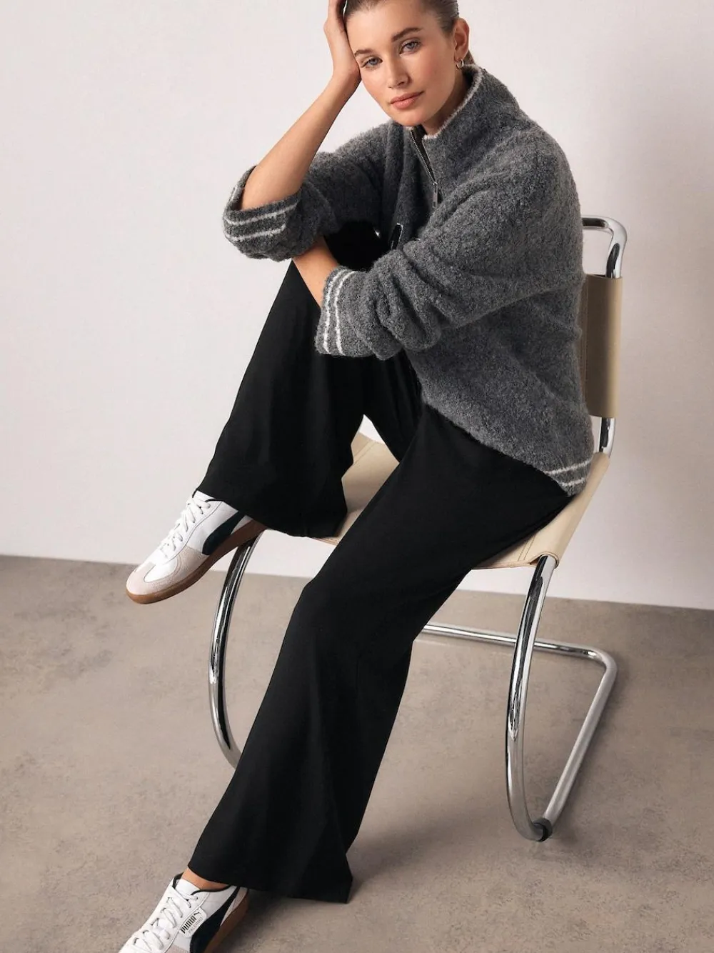 Next Wide Leg Jersey Joggers^Women Loungewear|Pants