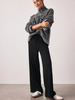 Next Wide Leg Jersey Joggers^Women Loungewear|Pants