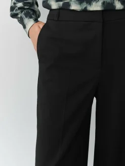 Next Black Wide Leg Tailored Trousers^Women Pants