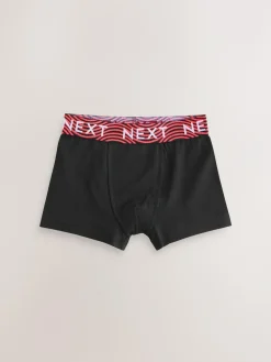 Sale Next Black With Bright Waistband Trunks 7 Pack (2-16yrs)