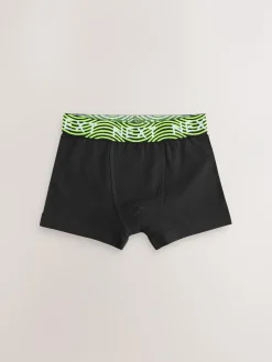 Sale Next Black With Bright Waistband Trunks 7 Pack (2-16yrs)