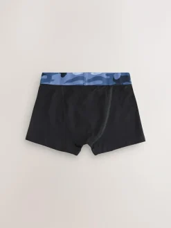 Hot Next Boxers 5 Pack (2-16yrs) Black with Camo Waistband
