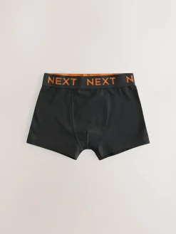 Online Next Black with colour waistband Trunks 5 Pack (1.5-16yrs)