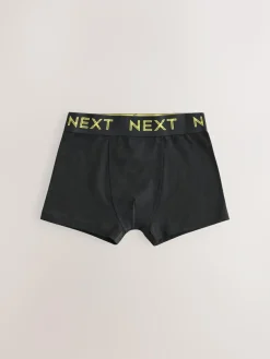 Online Next Black with colour waistband Trunks 5 Pack (1.5-16yrs)