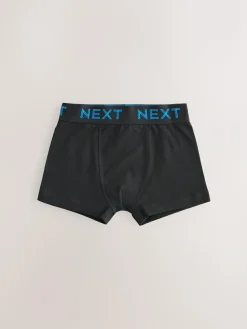 Online Next Black with colour waistband Trunks 5 Pack (1.5-16yrs)