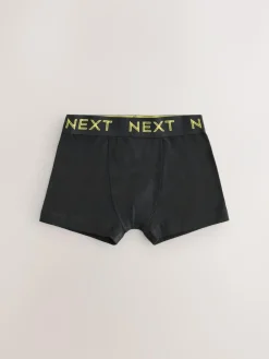 Next Black with colour waistband Trunks 10 Pack (1.5-16yrs)^BOY Underwear