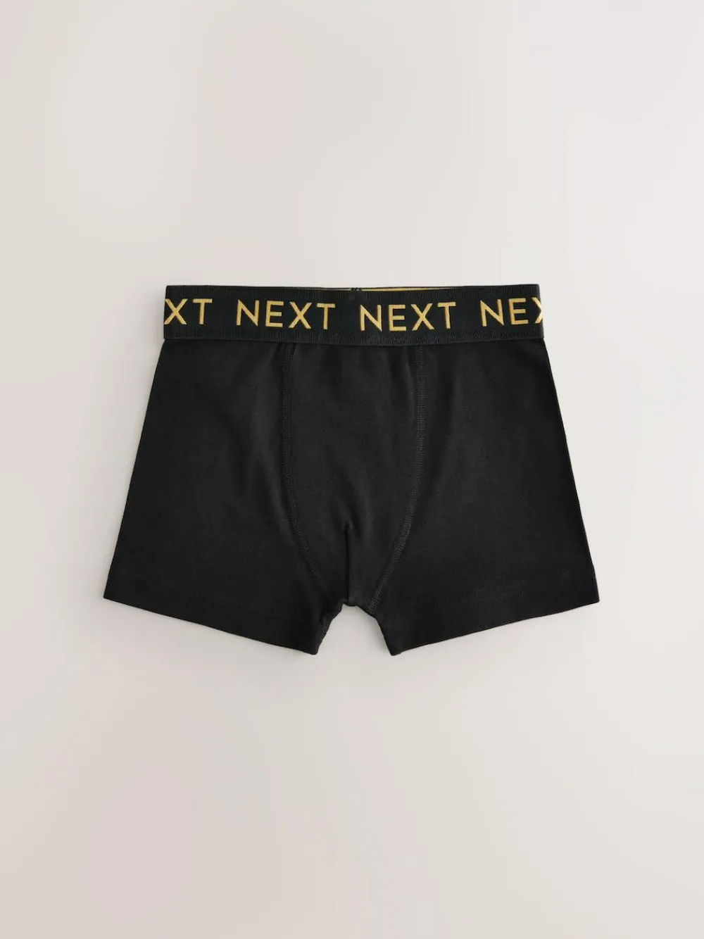 Next Black with Gold Waistband Trunks 5 Pack (1.5-16yrs)