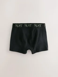Next Black with Grafitti Waistband Trunks 5 Pack (1.5-16yrs)^BOY Underwear