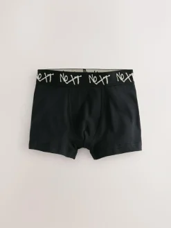 Next Black with Grafitti Waistband Trunks 5 Pack (1.5-16yrs)^BOY Underwear