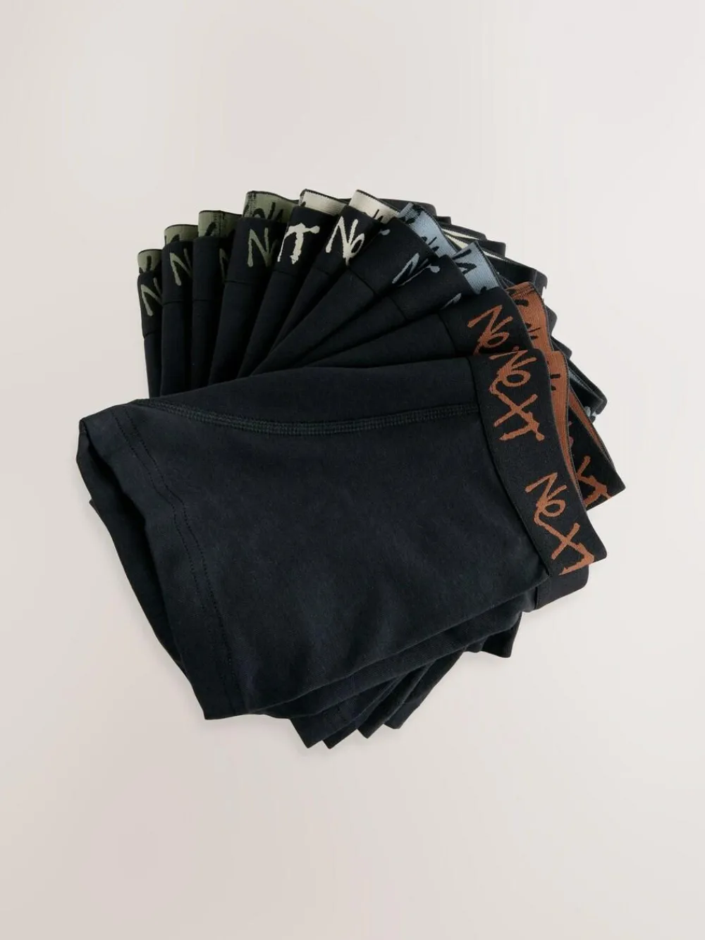 Next Black with Grafitti Waistband Trunks 10 Pack (1.5-16yrs)^BOY Underwear