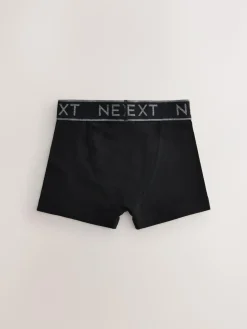 Outlet Next Black with Grey Waistband Trunks 5 Pack (1.5-16yrs)