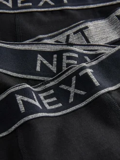 Outlet Next Black with Grey Waistband Trunks 5 Pack (1.5-16yrs)