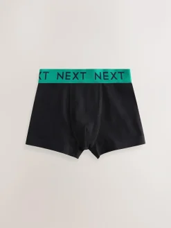 Online Next Black with Varsity Waistband Trunks 5 Pack (1.5-16yrs)