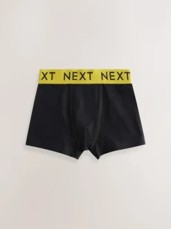Online Next Black with Varsity Waistband Trunks 5 Pack (1.5-16yrs)