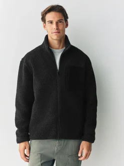 Next Zip Through Funnel Borg Fleece^ Sweatshirts & Hoodies|Sweatshirts & Hoodies