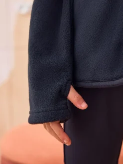 Next Zip-Up Fleece Jacket With Pockets (3-16yrs) Black