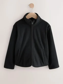 Next Zip-Up Fleece Jacket With Pockets (3-16yrs) Black