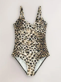 Hot Next Black/Animal Tummy Control Swimsuits 2 Pack