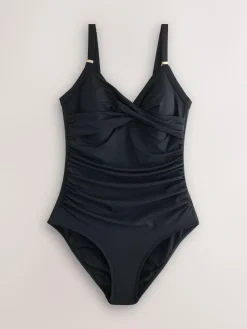 Hot Next Black/Animal Tummy Control Swimsuits 2 Pack