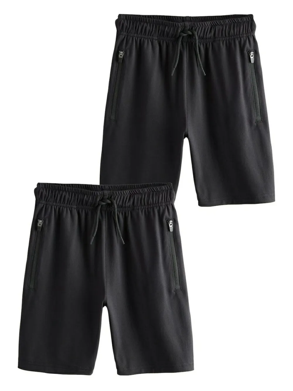 Sale Next Light Weight Sports Shorts 2 Pack (3-17yrs) Black/Black