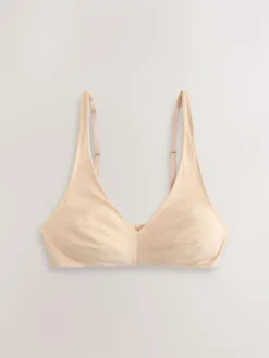 Sale Next Black/Black/White/Praline Nude Non Pad Non Wire Cotton Bras 4 Pack