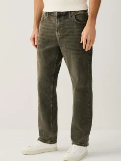 Next Black/Brown Single Straight Fit Classic Stretch Jeans^ Jeans|Jeans